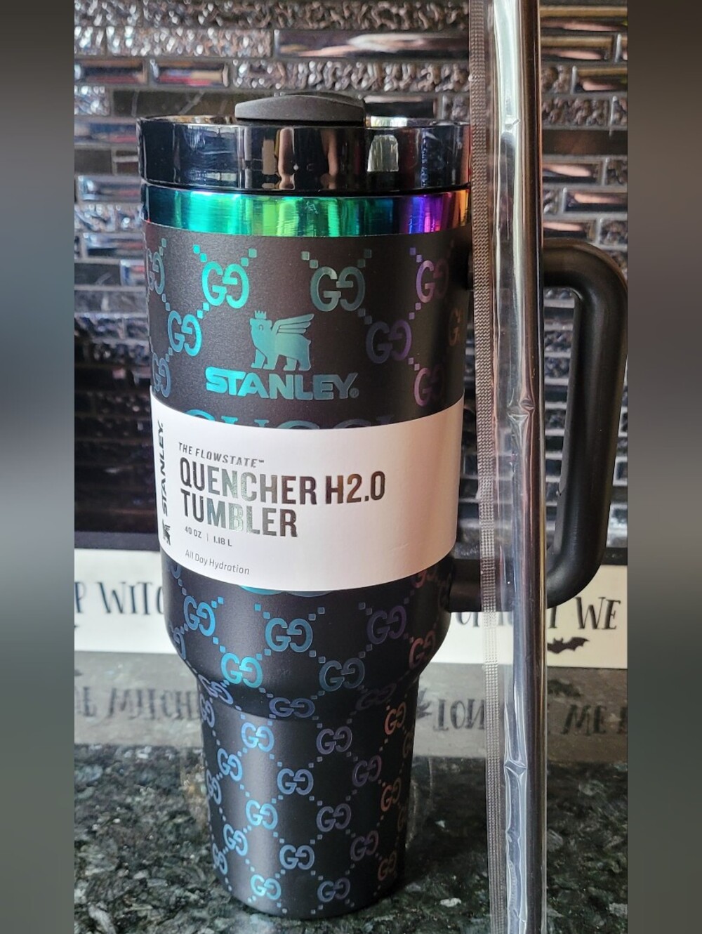 STANLEY NWT 40oz Quencher H²O Stainless Steel G G Desinged Tumbler